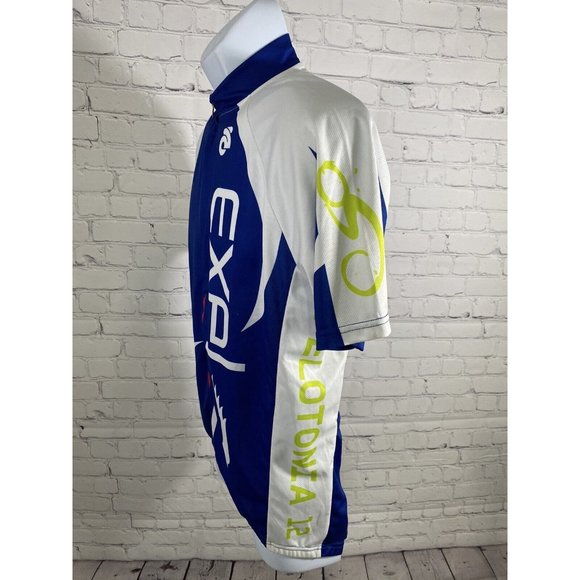 Exel Champ-Sys Pelotonia Multicolored Biking Riding Cycling Half Zip Shirt L - Picture 3 of 10